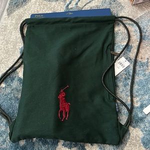 NWT Ralph Lauren green tote/backpack